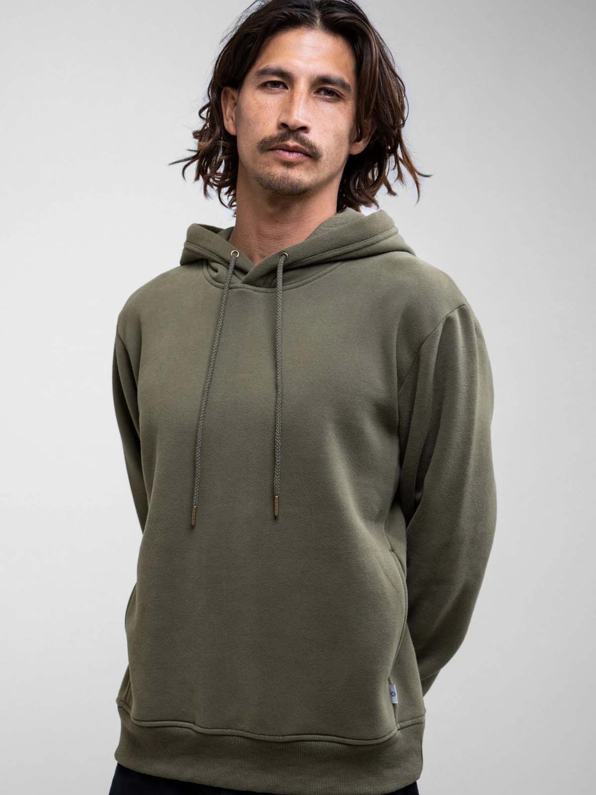 Rhythm Classic Fleece Hood Olive