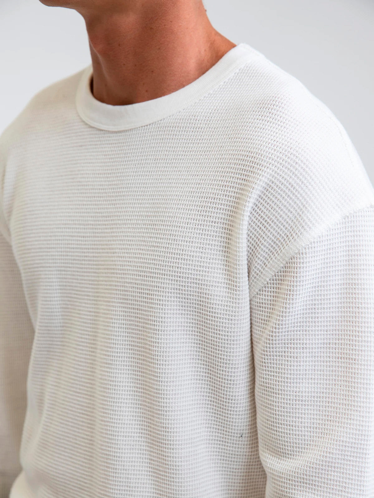 Rhythm Classic Waffle Knit Vintage White