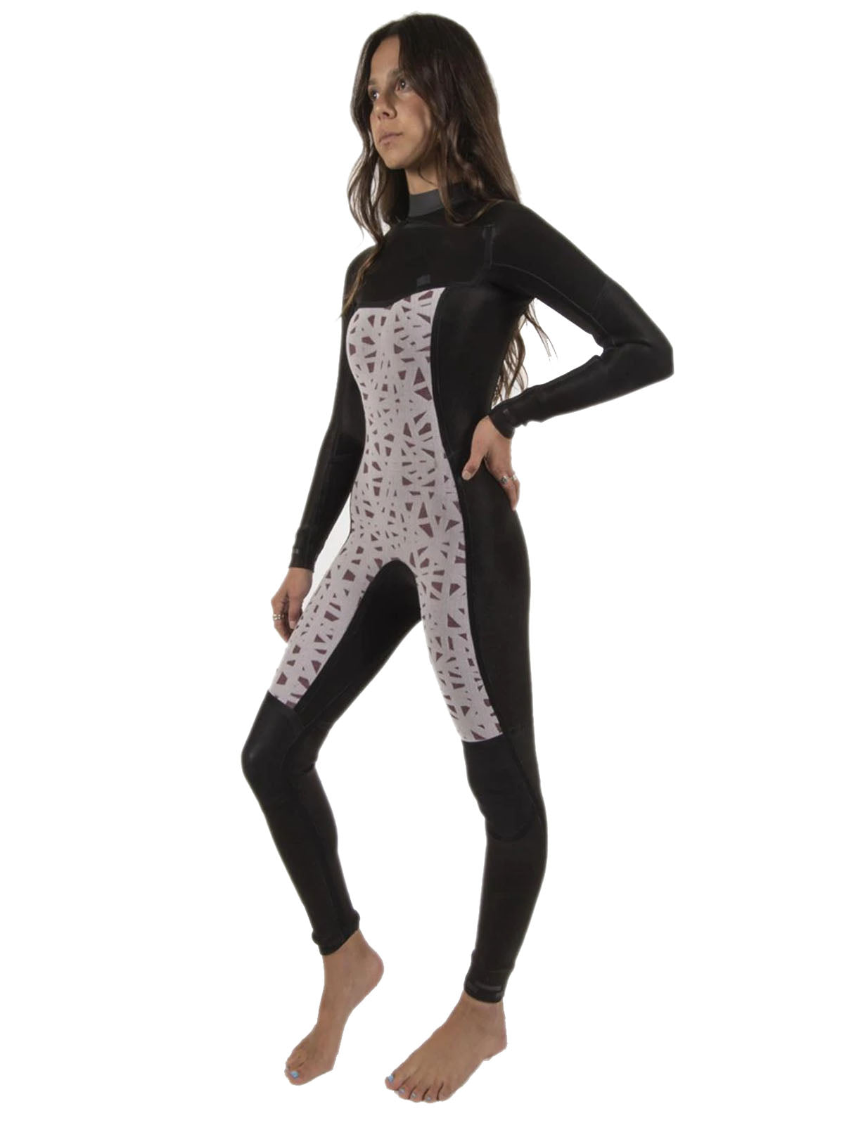 Sisstr Evolution Wetsuit Seven Seas 4-3 Chest Zip Full Suit Wine