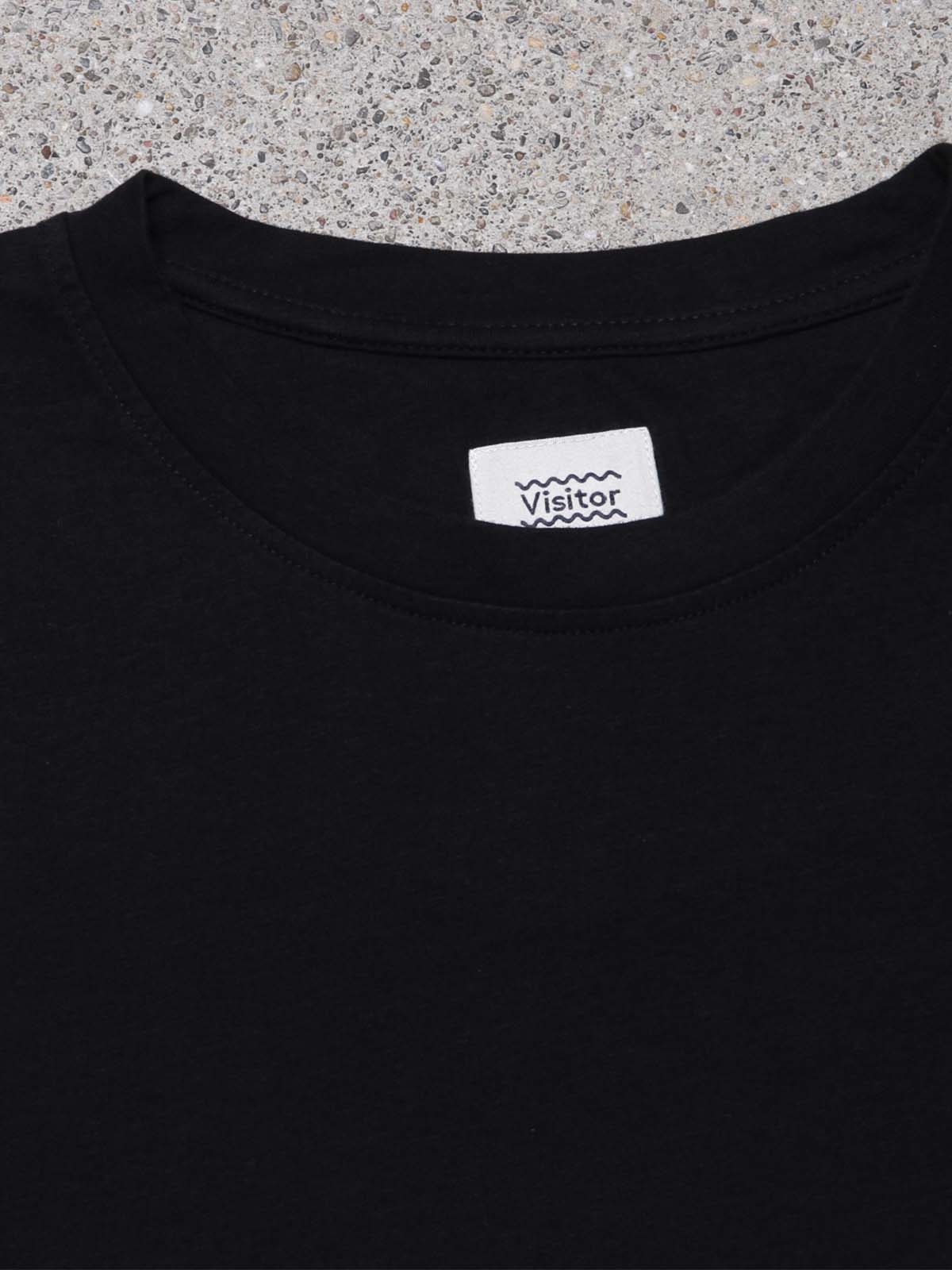 Visitor Clothing Organic Cotton Tee Black
