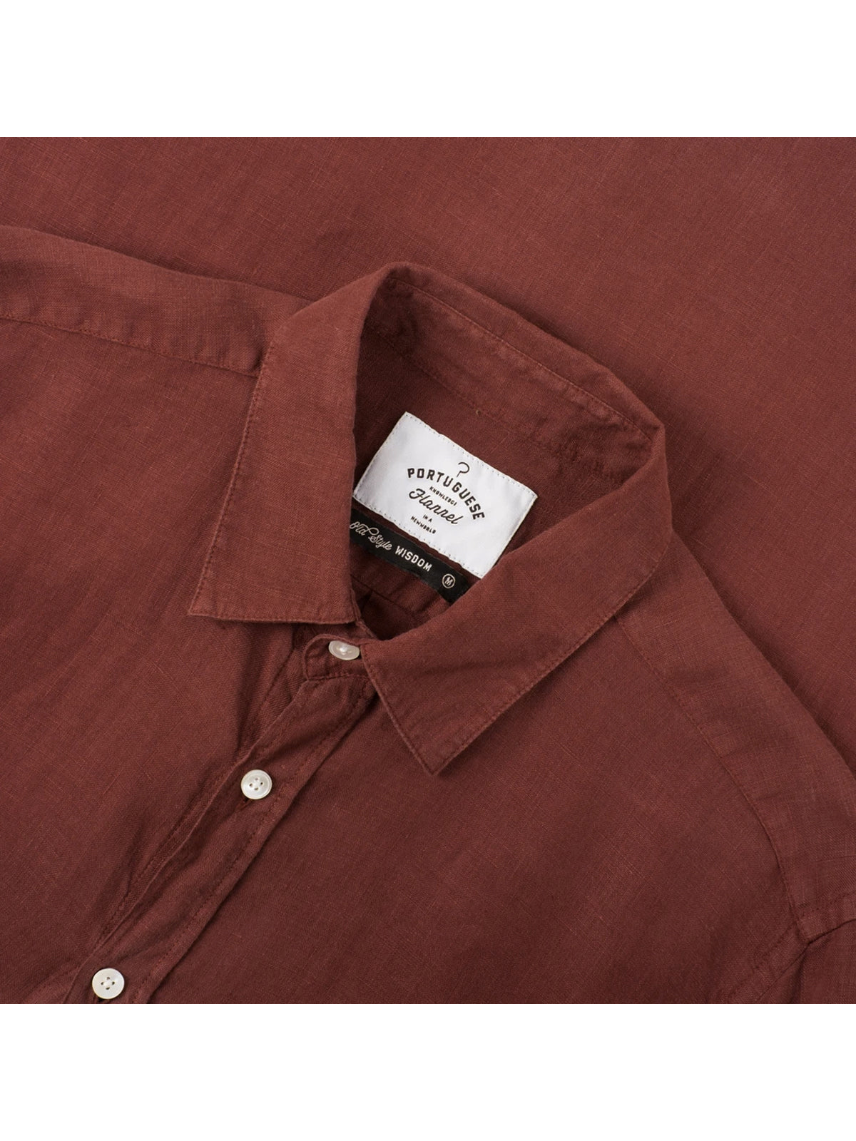 Portuguese Flannel Linen LS Bordeaux